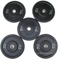 5kg a 25kg Crossfit de borracha colorida olímpica Placas de peso Bumper